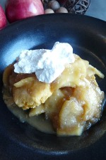 Apple Caramel Shortcake with Sweet Potato Bicuits